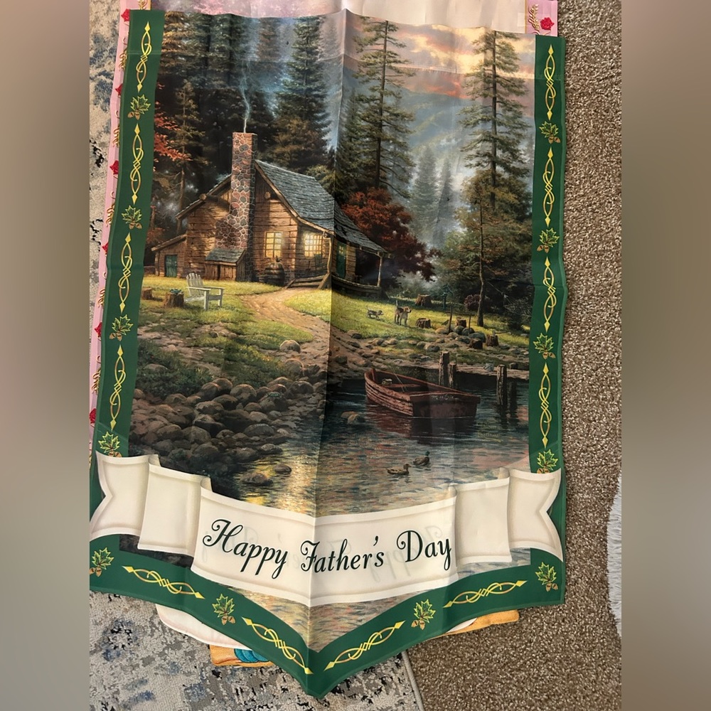 Thomas Kincade Fathers Day flag.
